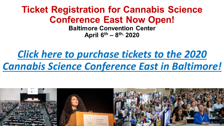 REGISTER FOR TICKETS - Cannabis Science Conference